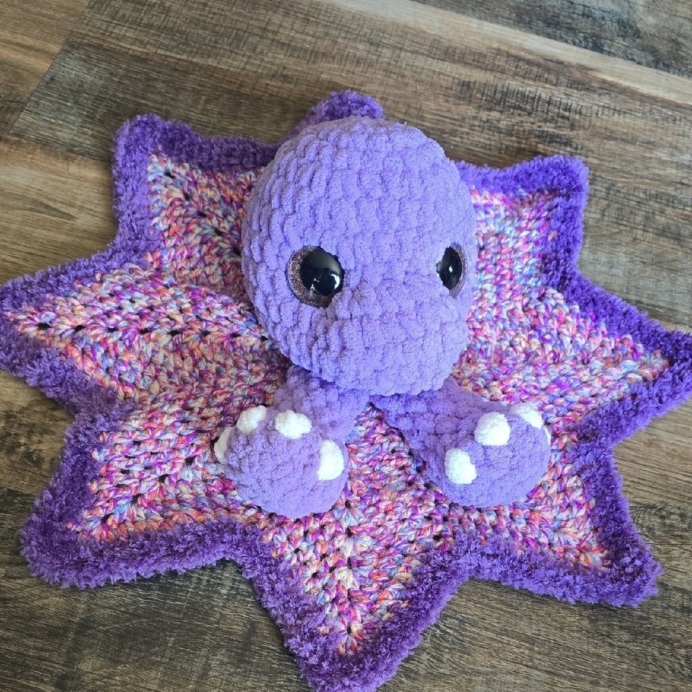 Dinosaur Crochet Blanket Lovey